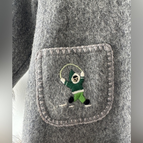 Genuine Handcrafted Wool/Fur ParkaEmbroidered Details-By “Labrador Handicraft” - Picture 3 of 13